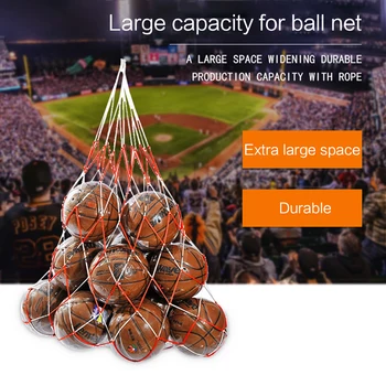 1pcs vonkajšie športové Futbal Čistý 10 Gule Vykonávať Čistého Vrecka Športové Prenosné Zariadenia Basketbalové Lopty Volejbalová lopta čistého vrecka