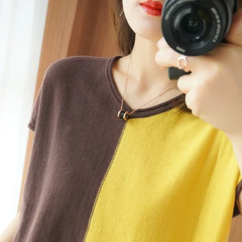 BARESKIY Nové tvaru cashmere sveter farby zodpovedajúce slim vlnený sveter cashmere sveter mäkké a štýlový