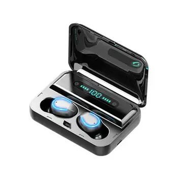 Mini Slúchadlá Bluetooth 5.0 F9-5 TWS Pravda, Bezdrôtová Light2000mAh Výkon Bluetooth LED Headset Displej Slúchadlá Dýchanie Banka W6M4