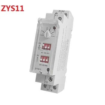 ZYS11 250V 3A 0.6 s-100h DIN lištu Auto Časovač Odkladu on/off vypínač