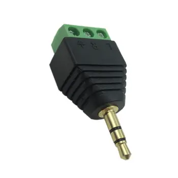 2ks 3.5 mm AUX Audio Jack Samec Stereo Zvuk Sledovať Plug Solderless Konektor DIY Skrutka Zámok kábel Kábel Adaptéra audio alebo video