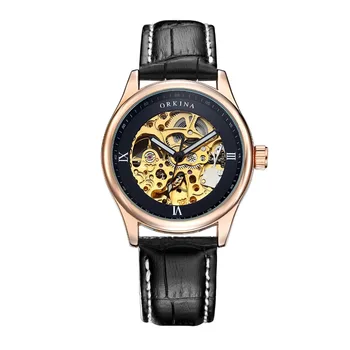 Módne, Luxusné Značky Muži Hodinky 2019 Nové Automatické Hodinky Zlaté Mechanické Obchodné Muž Svetelný Kostra Náramkové hodinky relogio