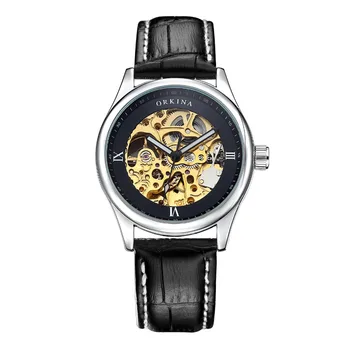 Módne, Luxusné Značky Muži Hodinky 2019 Nové Automatické Hodinky Zlaté Mechanické Obchodné Muž Svetelný Kostra Náramkové hodinky relogio