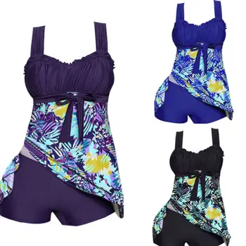 ITFABS Ženy Kvetinový Plavky Tankini Bikini Plus Veľkosť Swimdress plážové oblečenie Plavky NOVÉ