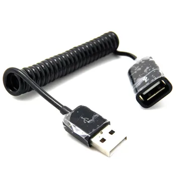 10 cm 0.8 m 30 cm 2,5 M 1 pes de cabo de extensao USB 2.0 de sincronizacao adaptador de carregador em preto
