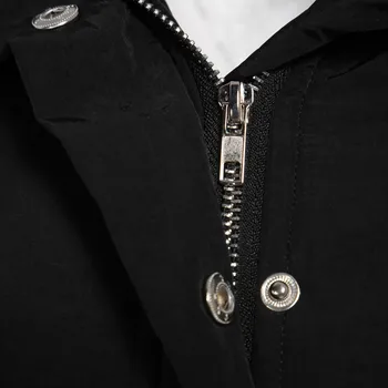 Čierna Bavlna Coats Ženy Bežné Kapucí Bunda, Kabát Módne Jednoduché High Street Slim 2019 Zime Teplé Zahustiť Základné Topy Žena