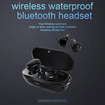 Bluetooth slúchadlo TWS Dotknite sa tlačidla Nepremokavé bezdrôtové slúchadlo headset dvojičky mini slúchadlá stereo Bluetooth 4.1 Nabíjačku Box