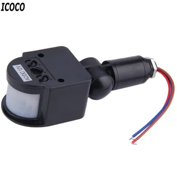 ICOCO Automatické PIR Infračervený Senzor Pohybu, Detektor Prepínač pre LED Svetlo Bezpečnosti populárne Kvality, Vnútorné Vonkajšie Flash Riešenie