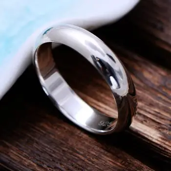 Skutočné 925 Sterling Silver Ring Pár Prst Prstene Pre Ženy A Mužov Šperky Drop Shipping (US Veľkosť 5, 6, 7, 8, 9, 10)