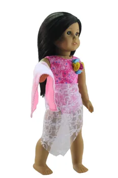 1 Nastavte Plavky Bábiky Oblečenie+1 Uterák na 18-palcové American Doll Ručné Študent Oblečenie X55