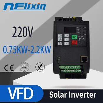 220V 2,2 KW VFD Vysoký Výkon Fotovoltaické Solárne Čerpadlo Invertor AC Triple (3) Fáza Výstup