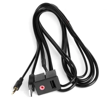 1PC Auto Auto Príslušenstvo USB, AUX Vysokej Príslušenstvo Auto Zariadenia Plnenie Male Jack Profesionálne Prenos Dát Slúchadlá Audio Tp