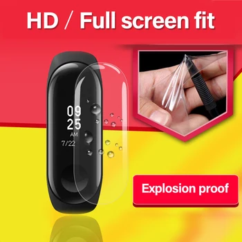 5 KS/Veľa Skla Pre Xiao Mi Band 3 Inteligentný Náramok Screen Protector Film Pre Xiao Mi Band 3 HD Ultra Tenký Ochranný Film