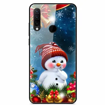 Tvrdené Sklo Prípade Huawei Nova 3 3i Y9 2019 Česť 30 Pro Česť 9X lite 7A Pro 7C 7X Česť 8X Prípade Vianoce Vianoce puzdro