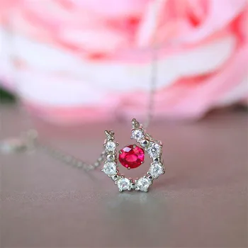 Jinwateryu Svetlo luxusné šperky, strieborné šperky, žena Smart clavicle reťazca čerstvé sladké S925 mincový striebro súbor reťazca