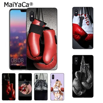 MaiYaCa Boxerské rukavice dievča box Luxusné telefóny, Príslušenstvo Prípade pre xiao mi 8se 6 pozn.2 note3 redmi 5 plus poznámka 4 5 kryt