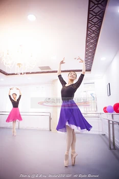 Dievčatá Balet Dance Sukne Dospelých, Tanečná Prax, Šifón Sukne Študentov Balet, Tanec Praxi Nosenie Učiteľa Dlhé Sukne D-0619