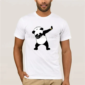 Fashion tričko mužov Dabbing Panda Unisex Komik Strany moon dance len Letné Móda Ulice Krátky Rukáv T Shirt