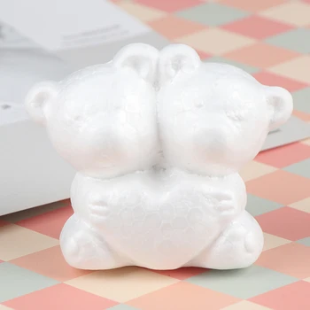 1pcs Modelovanie Polystyrénu Medveď Biely Plavidlá Lopty Pre DIY Vianočné Party Dekorácie Dodávky Darčeky Veľkoobchod