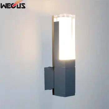 (WECUS) Moderné Die-cast, Hliníkové LED Vonkajšie Nástenné svietidlo Nepremokavé IP54 Nástenné Svietidlo AC 85-265V verandu vonkajšie osvetlenie
