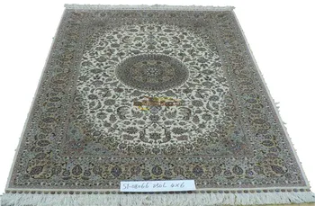 Veľký koberec Hodváb perzský Orientálna tkané Obývacia Izba Vzor
