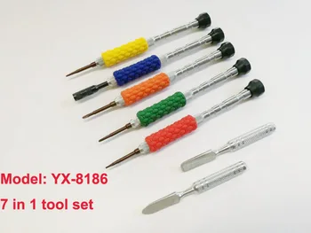 7 v 1 YAXUN YX8186 Otvorenie Tool Kit Pre iPhone 7/6S/Samsung/Xiao/Vivo Opravy Nástrojov Nastaviť Rozoberať Skrutkovača nastavte