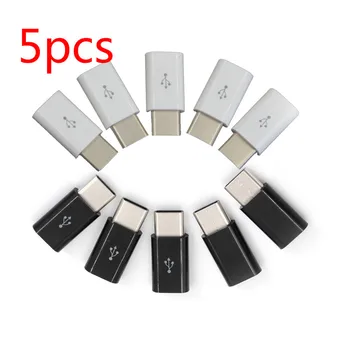 5 ks/veľa USB Kábel USB-C 3.1 Typ C Male Micro USB Samicu Adaptéry Converter Mobilný Telefón Káble Pre Macbook Nokia Nexus