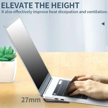 4 Ks Univerzálny Notebook Stojí, Prenosný Ľahký Anti-Slip Silicone Stôl, Podstavec Odolné Flatform Stabilný Stojan