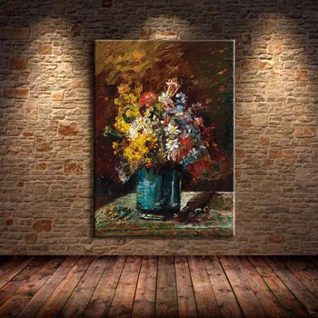 Kvety Obrázok olejomaľby Na Plátne Retro Vintage Dekorácie pre Domov Izbe Plagáty a Výtlačkov pre Interiér Frameless