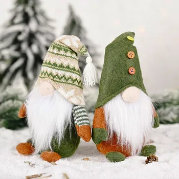 Vianočné Stáleho Držania tela Anonymný Bábiky, Dekorácie Vianoce Tree Decor Rudolf Nové Rokov Darček pre Deti Desktop Úrad Hot