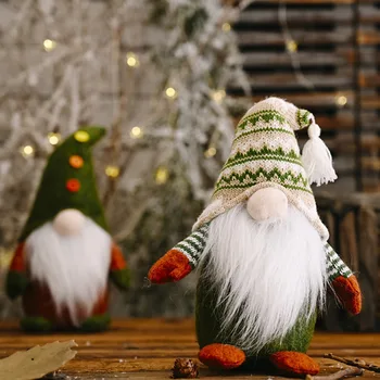 Vianočné Stáleho Držania tela Anonymný Bábiky, Dekorácie Vianoce Tree Decor Rudolf Nové Rokov Darček pre Deti Desktop Úrad Hot