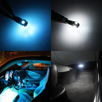 Edislight 14Pcs White Ice Blue LED Lampa Auto Žiarovky Interiér Balík Kit Pre roky 2006-2008 Honda Pilot Mapu Dome Kufor, Dvere, Dosky Svetlo