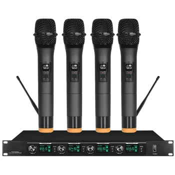 Orban profesionálne dve ruky s dvoma mikrofónmi rodiny KTV karaoke mikrofón bezdrôtový konferencie mikrofón