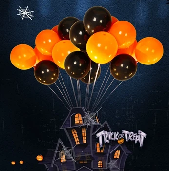 82pcs Halloween Balón Garland Arch Auta s Halloween Black Orange Balóny Balóny pre Halloween Party Decor