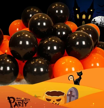 82pcs Halloween Balón Garland Arch Auta s Halloween Black Orange Balóny Balóny pre Halloween Party Decor