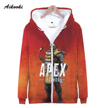 3D Apex Legendy Bežné Dlhý Rukáv Zips Hoodies Mužov Mikina Ženy Bežné Hip Hop Oblečenie Predaj Apex Legendy Oblečenie