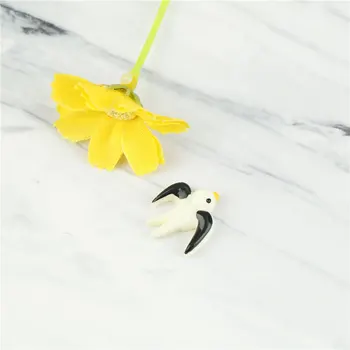 6Pcs Kvetinové Víly Pixie Lietať Krídla Rodiny Miniatúrne Umelé Lastovička Vtákov Záhrada Ornament Domova Dekorácie, Remeselné