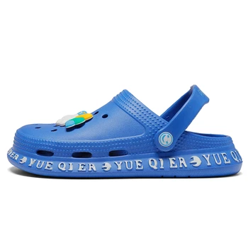 PODĽA LÁTOR Sandále Chlapci 2020 Crocse Dievča Letné Sandále dieťa Bežné Jelly Topánky Sandále Duté Z Oka Bytov Pláž Byty Sandále