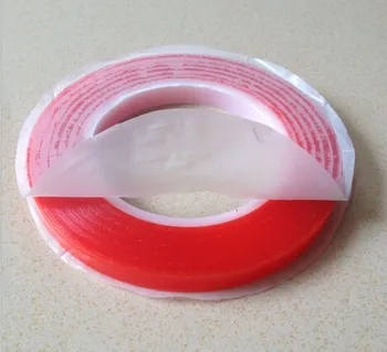 5Roll Červená Film transparentné VHB Dvojité bočné adhensive pásky vysoká Teplota 2 mm 3 mm 4 mm 5 mm 6 mm