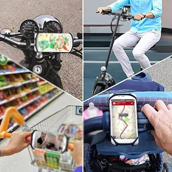Silikónové Bicykel Držiak O 360 Stupňov Otáčanie Požičovňa Mobilný Telefón Držiak Navigácie Držiak Na Motocykel Držiaka Telefónu