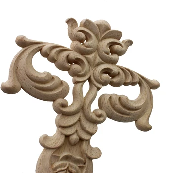 Runbazef Rezbárska Odtlačkový Pekné Vzory Dreva, Nábytok, Dekorácie Rose Nášivka S Figúrky Miniatúr Drevených Listov