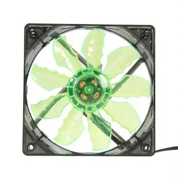 2017 Zelená 15 LED Svetlo, Celkom 120 mm, DC 12V 4Pin PC Počítač Prípade Chladenia Cool Ventilátor Mod