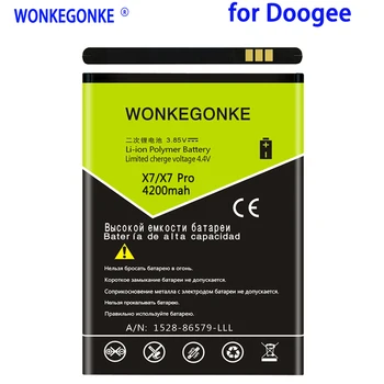 WONKEGONKE 4200mah Pre Doogee BAT16503700 Batérie Pre Doogee X7 X7S PRO Vysoká kvalita batériu mobilného telefónu s sledovacie číslo