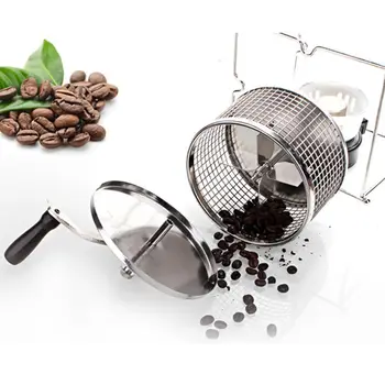 Ziskové Príručka Šikovný Coffee Bean Pražiareň Nastaviť Nehrdzavejúcej Ocele Mlyn Ručne Kľukou pre Domáce Cestovanie, Camping Multifunkčné