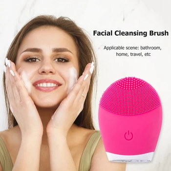 Nepremokavé Elektrické Facial Cleanser kozmetika Nástroj Masáž Tváre Kefa Kože pre Domácnosť Zdravá Starostlivosť o Tvár Dodávky