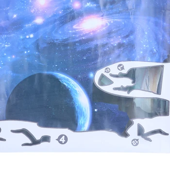 3D Samolepky na Stenu Kozmického Galaxy Planét Vplyv Vonkajšieho Priestoru Plagát Pozadí Steny Módnych Domov Výzdoba Miestnosti Domu 2021 Nové