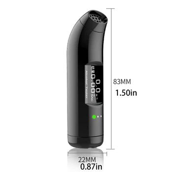 2020 najnovšie breath alkohol tester profesionálne Breathalyzer S LCD Displej Digitálny Detektor Alkoholu Napájaný USB Char
