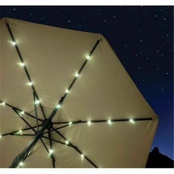 104LED Terasa Dáždnik svetlé Farby, Záhrada Parasol Lampa USB Vodotesný LED Reťazec Svetlo Flexibilný Výzdoba Osvetlenie Vonkajšie Svietidlá#G