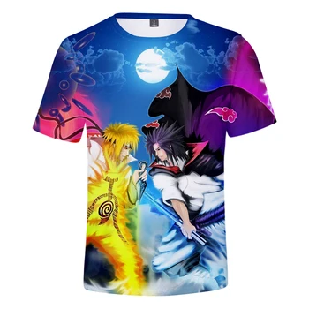 Naruto Sasuke anime hot 2019 trend tričko 3D T-shirt mužov a žien-krátke rukávy tlač módne bežné 3D pánske T-shirt xxs-4xl