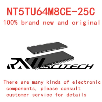 Novú pamäťovú granule NT5TU64M8CE -25 tsop66 flash DDR SDRAM smerovanie upgrade pamäte poskytuje BOM rozdelenie